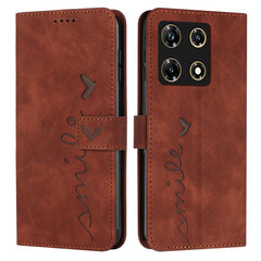 Skin Feel Heart Pattern Leather Phone Case, For Infinix Hot 30 Play NFC, For Infinix Note 30/Note 30 5G, For Infinix Note 30i, For Infinix Note 30 Pro