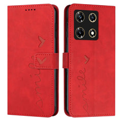 Skin Feel Heart Pattern Leather Phone Case, For Infinix Hot 30 Play NFC, For Infinix Note 30/Note 30 5G, For Infinix Note 30i, For Infinix Note 30 Pro