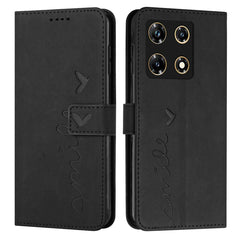 Skin Feel Heart Pattern Leather Phone Case, For Infinix Hot 30 Play NFC, For Infinix Note 30/Note 30 5G, For Infinix Note 30i, For Infinix Note 30 Pro, For Infinix Hot 30, For Infinix Note 30 VIP