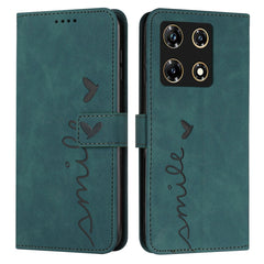 Skin Feel Heart Pattern Leather Phone Case, For Infinix Hot 30 Play NFC, For Infinix Note 30/Note 30 5G, For Infinix Note 30i, For Infinix Note 30 Pro, For Infinix Hot 30, For Infinix Note 30 VIP