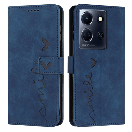 Skin Feel Heart Pattern Leather Phone Case, For Infinix Hot 30 Play NFC, For Infinix Note 30/Note 30 5G, For Infinix Note 30i, For Infinix Note 30 Pro