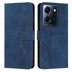 Skin Feel Heart Pattern Leather Phone Case, For Infinix Hot 30 Play NFC, For Infinix Note 30/Note 30 5G, For Infinix Note 30i, For Infinix Note 30 Pro, For Infinix Hot 30, For Infinix Note 30 VIP