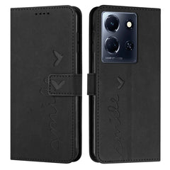 Skin Feel Heart Pattern Leather Phone Case, For Infinix Hot 30 Play NFC, For Infinix Note 30/Note 30 5G, For Infinix Note 30i, For Infinix Note 30 Pro, For Infinix Hot 30, For Infinix Note 30 VIP