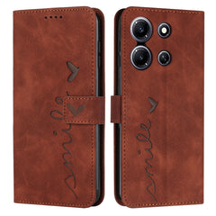 Skin Feel Heart Pattern Leather Phone Case, For Infinix Hot 30 Play NFC, For Infinix Note 30/Note 30 5G, For Infinix Note 30i, For Infinix Note 30 Pro, For Infinix Hot 30, For Infinix Note 30 VIP