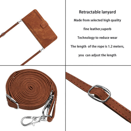 Skin Feel Stripe Pattern Leather Phone Case with Lanyard, For Infinix Zero 30 4G, For Infinix Zero 30 5G, For Infinix Hot 30 Play NFC, For Infinix Note 30/Note 30 5G