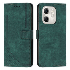 Skin Feel Stripe Pattern Leather Phone Case with Lanyard, For Infinix Hot 50 Pro 4G, For Infinix Hot 50i, For Infinix Hot 50 Pro+ 4G, For Infinix Note 40 5G, For Infinix GT 20 Pro