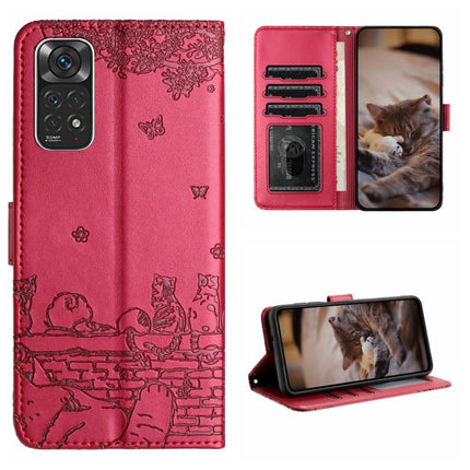 Cat Embossing Pattern Leather Phone Case with Lanyard, For Xiaomi Redmi Note 12 5G India / POCO X5, For Xiaomi Redmi 12C / 11A, For Xiaomi Redmi Note 11 Pro 4G/5G Global, For Xiaomi Redmi Note 11 Global