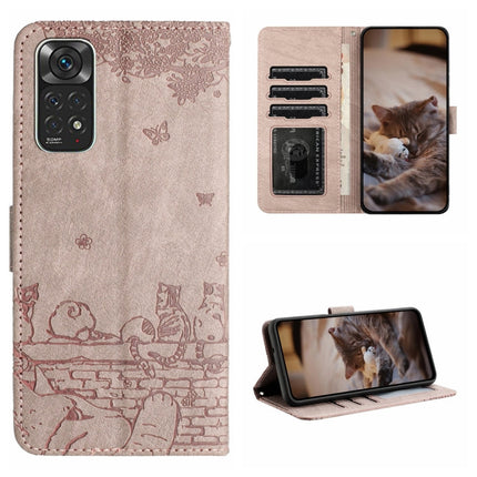 Cat Embossing Pattern Leather Phone Case with Lanyard, For Xiaomi Redmi Note 12 5G India / POCO X5, For Xiaomi Redmi 12C / 11A, For Xiaomi Redmi Note 11 Pro 4G/5G Global, For Xiaomi Redmi Note 11 Global