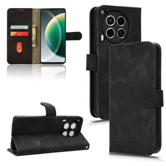 Skin Feel Magnetic Flip Leather Phone Case