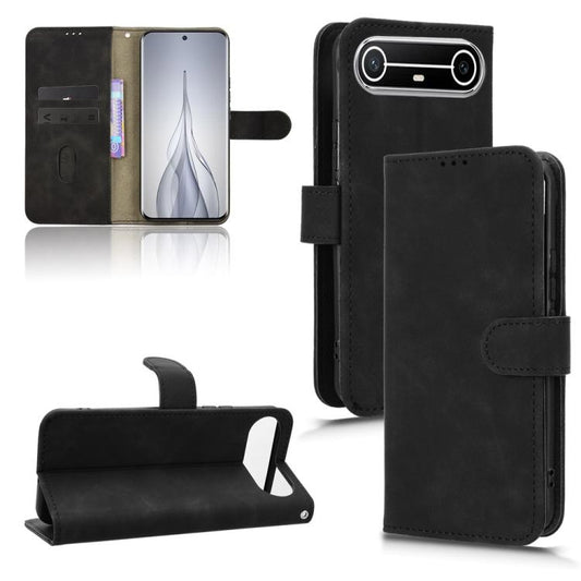 Skin Feel Magnetic Flip Leather Phone Case