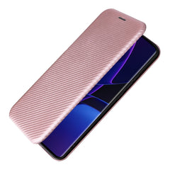 Carbon Fiber Texture Flip Leather Phone Case, For Motorola Edge 40