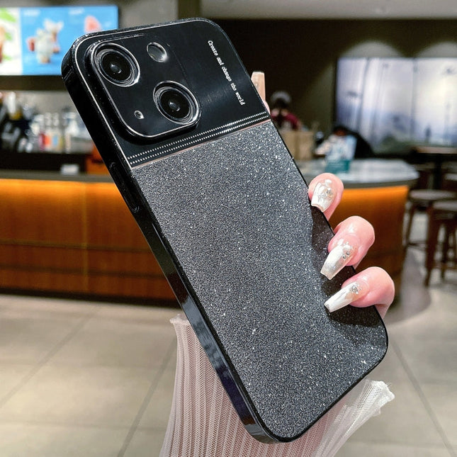 Metallic Glitter Powder Shockproof Phone Case, For iPhone 14 Plus, For iPhone 14, For iPhone 14 Pro, For iPhone 14 Pro Max