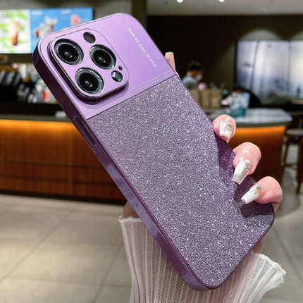 Metallic Glitter Powder Shockproof Phone Case, For iPhone 14 Plus, For iPhone 14, For iPhone 14 Pro, For iPhone 14 Pro Max