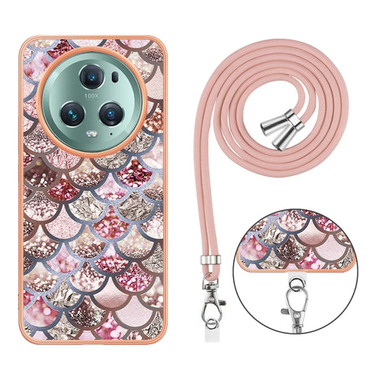 Electroplating IMD TPU Phone Case with Lanyard, For Honor Magic5 Pro, For Honor X6a, For Honor 90 Lite 5G, For Honor 90 5G
