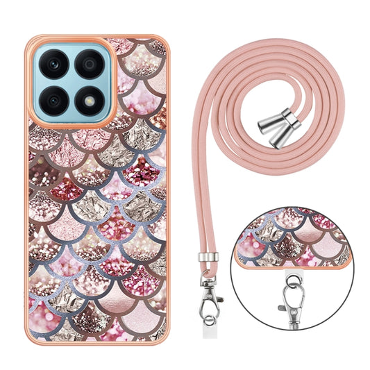 Electroplating IMD TPU Phone Case with Lanyard, For Honor X8a, For Honor X9a/Magic5 Lite, For Honor X7a, For Honor X8 5G / X6 4G