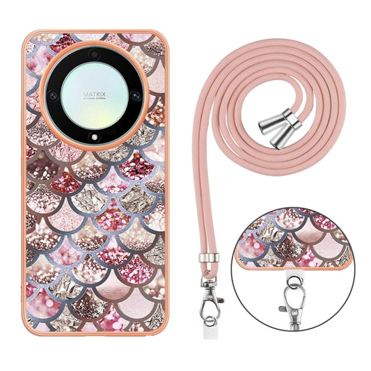 Electroplating IMD TPU Phone Case with Lanyard, For Honor X9a/Magic5 Lite, For Honor X7a, For Honor X8 5G / X6 4G, For Honor X7, For Honor X8 4G