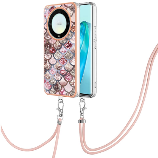 Electroplating IMD TPU Phone Case with Lanyard, For Honor X9a/Magic5 Lite, For Honor X7a, For Honor X8 5G / X6 4G, For Honor X7, For Honor X8 4G