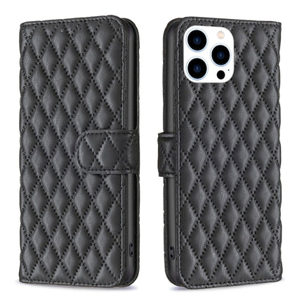 Diamond Lattice Wallet Flip Leather Phone Case, For iPhone 16, For iPhone 15 Pro Max, For iPhone 15 Pro, For iPhone 15 Plus