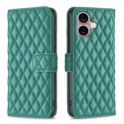 Diamond Lattice Wallet Flip Leather Phone Case, For iPhone 16, For iPhone 15 Pro Max, For iPhone 15 Pro, For iPhone 15 Plus