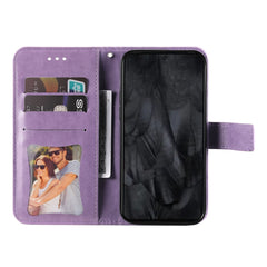 Seven-petal Flowers Embossing Leather Phone Case