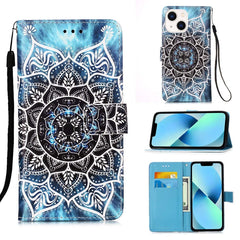 Colored Drawing Pattern Plain Weave Leather Phone Case