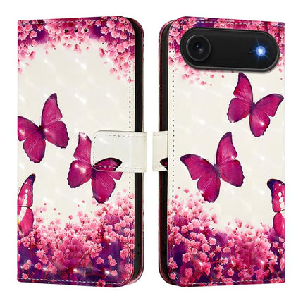 3D Painting Horizontal Flip Leather Phone Case, For iPhone 17, For iPhone Air, For iPhone 16 Pro Max
