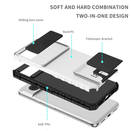 Stereoscopic Holder Sliding Camshield Phone Case, For Google Pixel 8