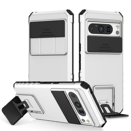Stereoscopic Holder Sliding Camshield Phone Case, For Google Pixel 9 Pro XL, For Google Pixel 9 Pro, For Google Pixel 8 Pro