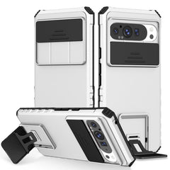 Stereoscopic Holder Sliding Camshield Phone Case, For Google Pixel 9 Pro XL, For Google Pixel 9 Pro, For Google Pixel 8 Pro