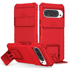 Stereoscopic Holder Sliding Camshield Phone Case, For Google Pixel 9 Pro XL, For Google Pixel 9 Pro, For Google Pixel 8 Pro