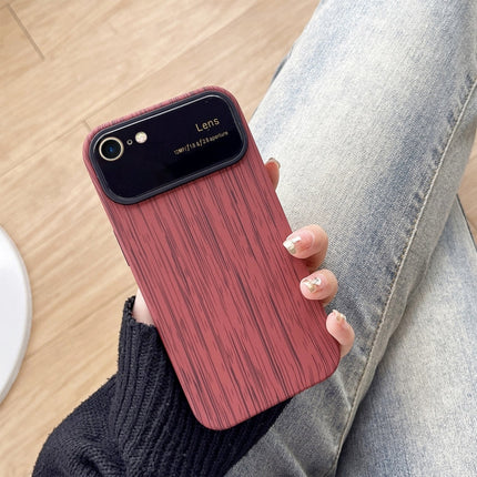 Wood Grain TPU Phone Case with Lens Film, For iPhone 14 Plus, For iPhone 14, For iPhone 14 Pro, For iPhone 14 Pro Max, For iPhone SE 2022 / 2020 / 8 / 7