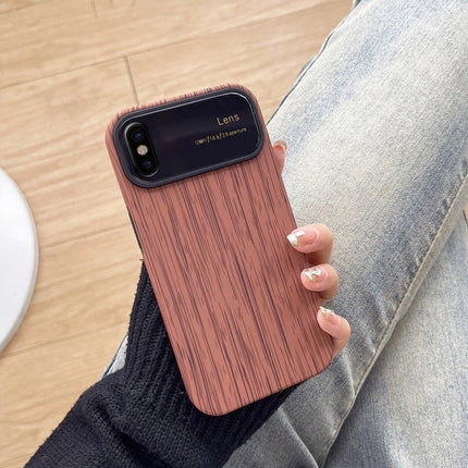 Wood Grain TPU Phone Case with Lens Film, For iPhone 11 Pro, For iPhone X / XS, For iPhone XR, For iPhone XS Max