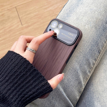 Wood Grain TPU Phone Case with Lens Film, For iPhone 12 Pro Max, For iPhone 12 Pro, For iPhone 11 Pro Max, For iPhone 11