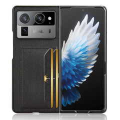 Litchi Texture Card Slots Back Cover Phone Case, For Tecno Phantom V Fold2, For Tecno Phantom V Fold