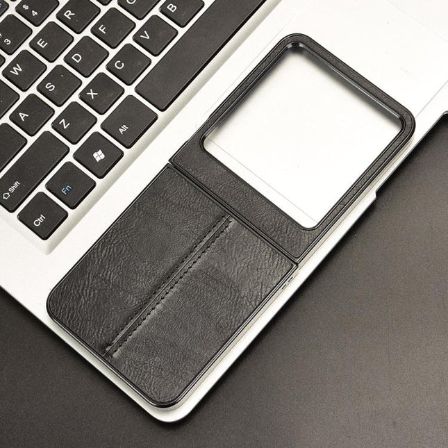 Cow Pattern Sewing Back Cover Phone Case, For Tecno Phantom V Flip2, For Tecno Phantom V Fold2, For Tecno Phantom V Flip, For Tecno Phantom V Fold