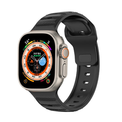 Dot Texture Fluororubber Watch Band, For Apple Watch Ultra 2 49mm, For Apple Watch 8 45mm, For Apple Watch SE 2022 40mm, For Apple Watch 9 45mm