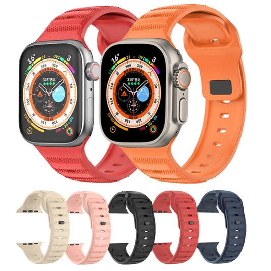 Dot Texture Fluororubber Watch Band, For Apple Watch 3 38mm, For Apple Watch 3 42mm, For Apple Watch 2 42mm, For Apple Watch 2 38mm