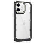 For iPhone 12 / Black + Transparent