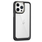For iPhone 12 Pro / Black + Transparent