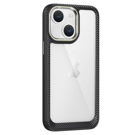 Carbon Fiber Transparent Back Panel Phone Case, For iPhone 13, For iPhone 12, For iPhone 12 Pro Max, For iPhone 12 Pro