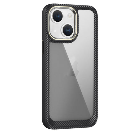 Carbon Fiber Transparent Back Panel Phone Case, For iPhone 13, For iPhone 12, For iPhone 12 Pro Max, For iPhone 12 Pro
