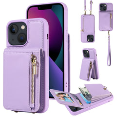 Crossbody Lanyard Zipper Wallet Leather Phone Case, For iPhone SE 2022/ 7 / 8, For iPhone 13 Pro Max, For iPhone 13 Pro, For iPhone 13