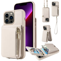 Crossbody Lanyard Zipper Wallet Leather Phone Case, For iPhone SE 2022/ 7 / 8, For iPhone 13 Pro Max, For iPhone 13 Pro, For iPhone 13