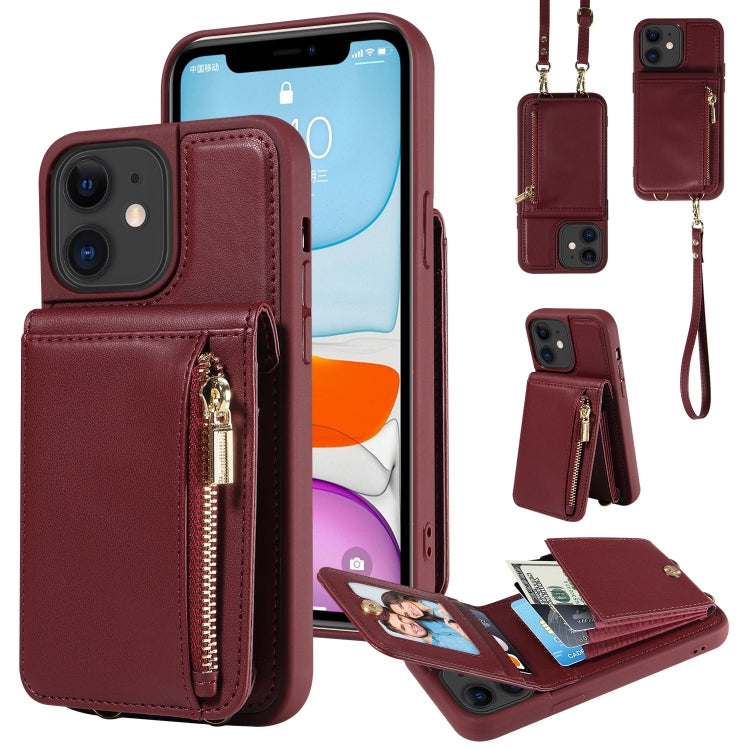 Crossbody Lanyard Zipper Wallet Leather Phone Case, For iPhone 11 Pro Max, For iPhone 11, For iPhone 11 Pro, For iPhone X / XS, For iPhone XR, For iPhone XS Max