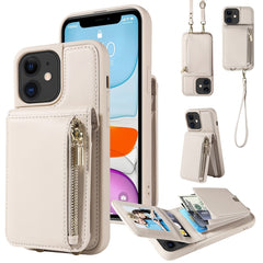 Crossbody Lanyard Zipper Wallet Leather Phone Case