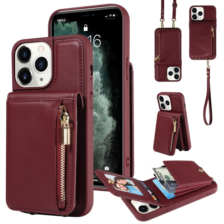 Crossbody Lanyard Zipper Wallet Leather Phone Case, For iPhone 11 Pro Max, For iPhone 11, For iPhone 11 Pro, For iPhone X / XS, For iPhone XR, For iPhone XS Max