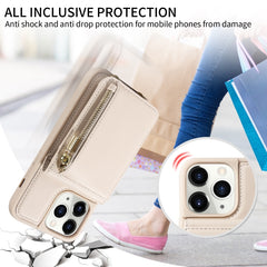 Crossbody Lanyard Zipper Wallet Leather Phone Case