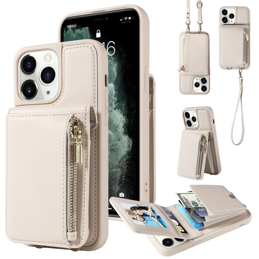 Crossbody Lanyard Zipper Wallet Leather Phone Case