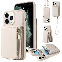 Crossbody Lanyard Zipper Wallet Leather Phone Case