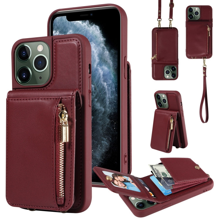 Crossbody Lanyard Zipper Wallet Leather Phone Case, For iPhone 11 Pro Max, For iPhone 11, For iPhone 11 Pro, For iPhone X / XS, For iPhone XR, For iPhone XS Max